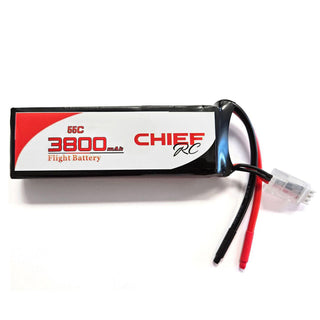 3800mAh 4S 14.8V 55C LiPo Battery, Bare Wire, with Balancer