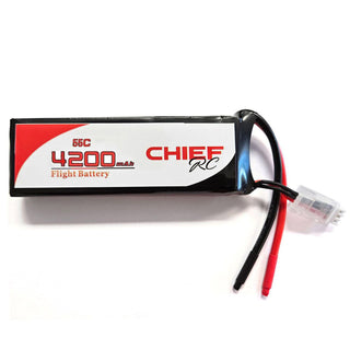 4200mAh 6S 22.2V 55C LiPo Battery, Bare Wire, with Balancer