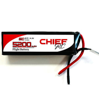 5200mAh 4S 14.8V 55C LiPo Battery, Bare Wire, with Balancer