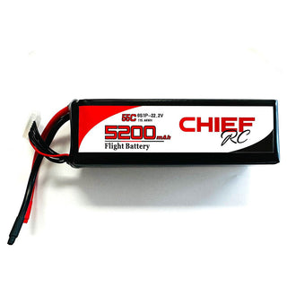 5200mAh 6S 22.2V 55C LiPo Battery, Bare Wire, with Balancer
