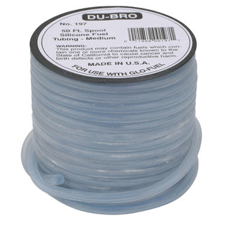 Medium 3/32" Super Blue Silicone Glow Fuel Tubing, 50' Roll