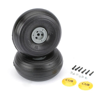 3 3/8" Treaded Lite Cub Wheel for 3/16" Axle