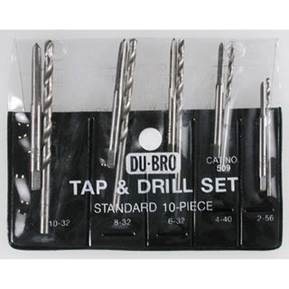 Du-Bro Standard Tap & Drill Set Tap & Drill Set, 10 Piece Kit