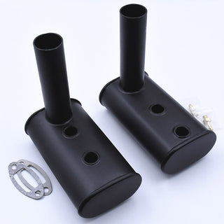 Twin Muffler Set for 76cc-R Engine, from EPHIL Engines