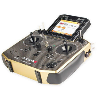 Jeti USA Duplex DS-16 G2 Carbon Gold 2.4GHz/900MHz Transmitter with R10 Receiver