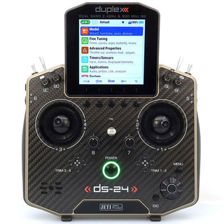 Jeti USA Duplex DS-24 II 2.4GHz/900MHz Transmitter with Case, Carbon Bronze