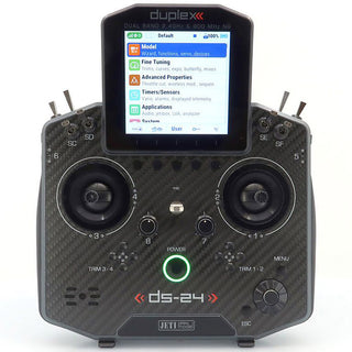Jeti USA Duplex DS-24 II 2.4GHz/900MHz Transmitter with Case, Carbon Gray