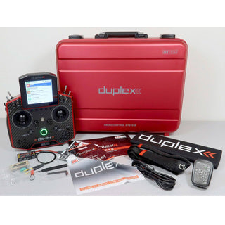 Jeti USA Duplex DS-24 II 2.4GHz/900MHz Transmitter with Case, Carbon Ruby