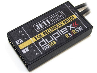 Jeti USA Duplex R3/RSW 2.4GHz Receiver & Switch with Telemetry