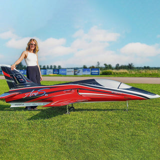 AreS XL 3.3m Giant Sport Jet ARF, Red/Black