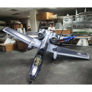 1/4.75 A-10 Warthog PRO ARF Plus XXL Turbine Jet, Black Snake