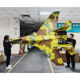 1/6th Su-27UB Flanker PRO ARF Plus Turbine Jet, Yellow Camo Scheme