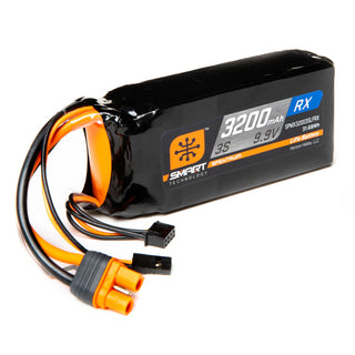 9.9V 3200mAh 3S 15C Smart LiFe ECU Battery, with IC3 Connector