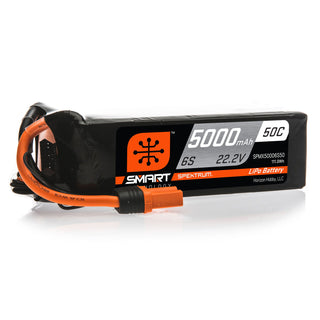 22.2V 5000mAh 6S 50C Smart LiPo Battery, with IC5 Connector
