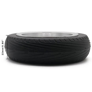 FlyWheelz Eight Spoke Wheel with Rubber Tires, 3.5" (89mm)