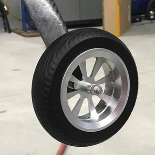 FlyWheelz Eight Spoke Wheel with Rubber Tires, 4" (102mm)