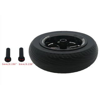 FlyWheelz Eight Spoke Wheel with Rubber Tires, 5" (127mm)