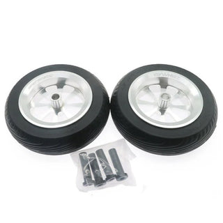 FlyWheelz Eight Spoke Wheel with Rubber Tires, 4.5" (114mm)