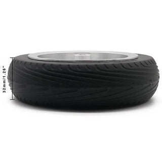 FlyWheelz Eight Spoke Wheel with Rubber Tires, 4.5" (114mm)