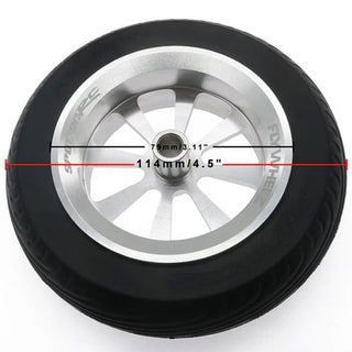 FlyWheelz Eight Spoke Wheel with Rubber Tires, 4.5" (114mm)