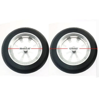 FlyWheelz Eight Spoke Wheel with Rubber Tires, 5" (127mm)