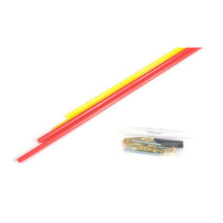 36" 2-56 Blue/Gold Semi-Flex Control Rods, 2 Pack