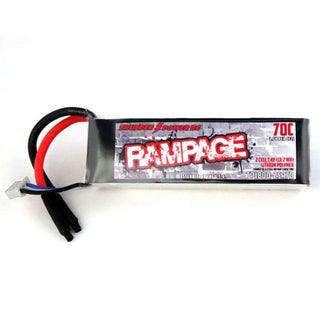 1800mAh 2S 7.4V Rampage Series 70C LiPo Battery