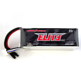 2250mAh 4S 14.8V Elite 55C LiPo Battery