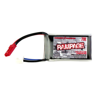 325mAh 2S 7.4V Rampage Series 70C LiPo Battery, JST Connector