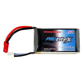 750mAh 2S 7.4V ProLite X 25C LiPo Battery, JST Connector