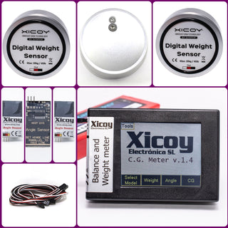 Xicoy Digital Weight & Balance CG Meter Combo, with Angle Sensors